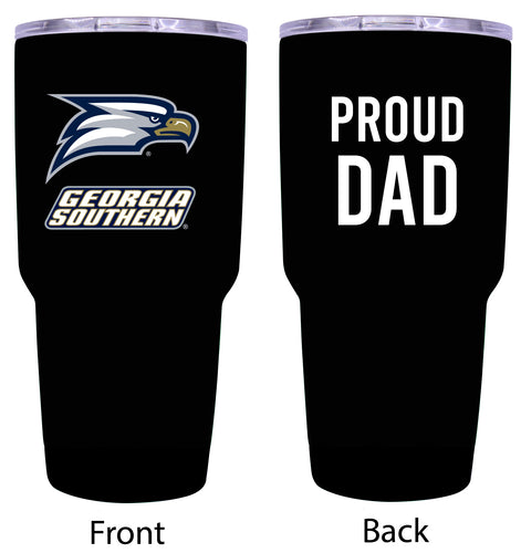 Georgia Southern Eagles Proud Dad 24 oz Insulated Stainless Steel Tumbler Black