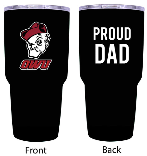 Ohio Wesleyan University Proud Dad 24 oz Insulated Stainless Steel Tumbler Black