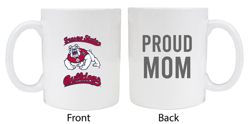 Fresno State Bulldogs Proud Mom Ceramic Coffee Mug - White