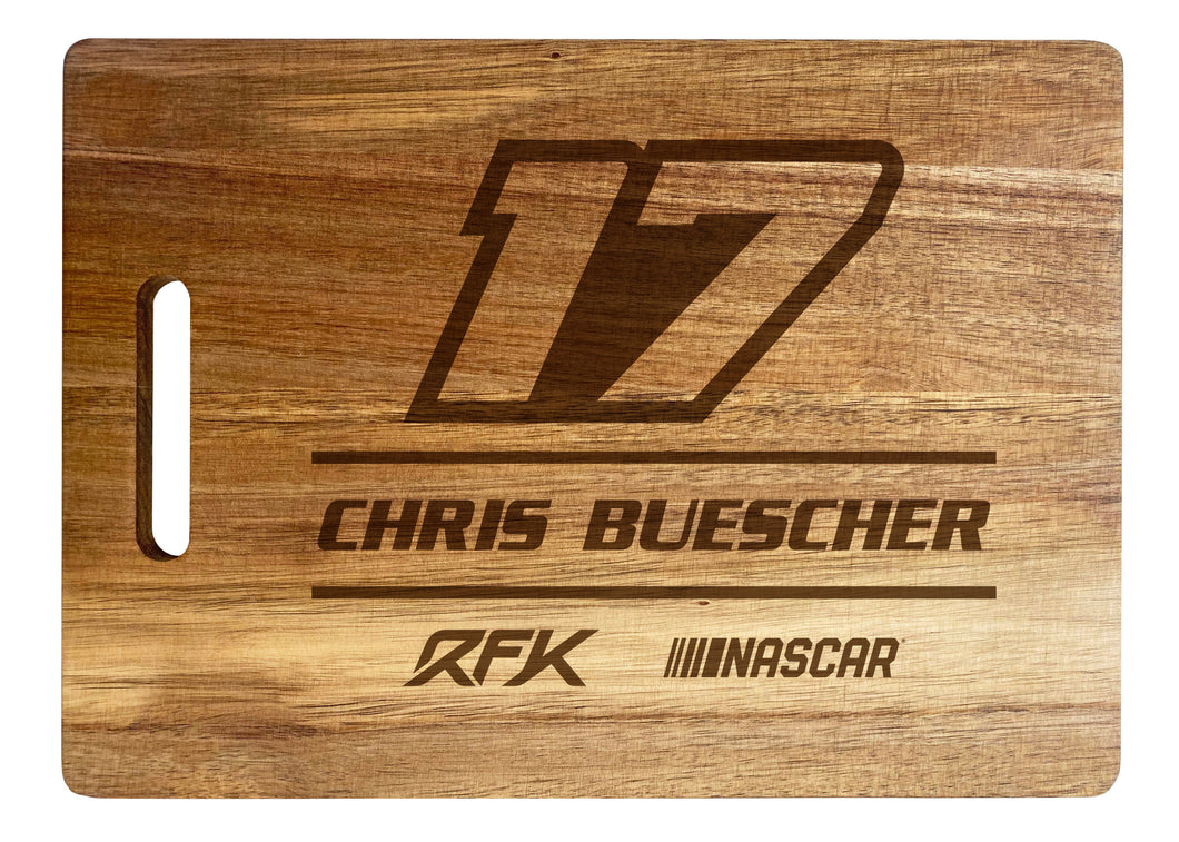 #17 Chris Buescher NASCAR Officially Licensed Engraved Wooden Cutting Board
