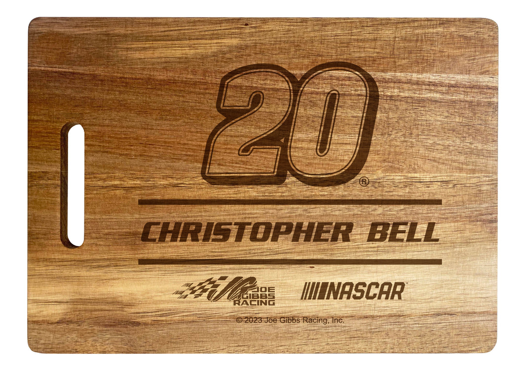#20 Christopher Bell NASCAR Officially Licensed Engraved Wooden Cutting Board