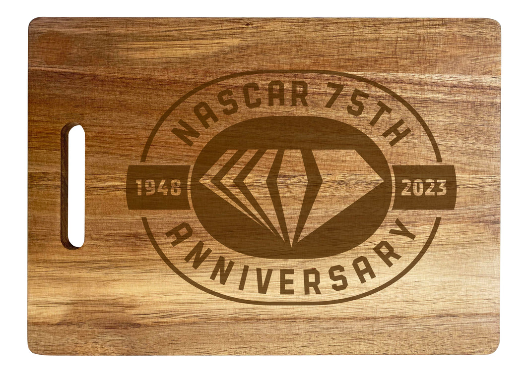 NASCAR 75 Anniversary Officially Licensed Engraved Wooden Cutting Board