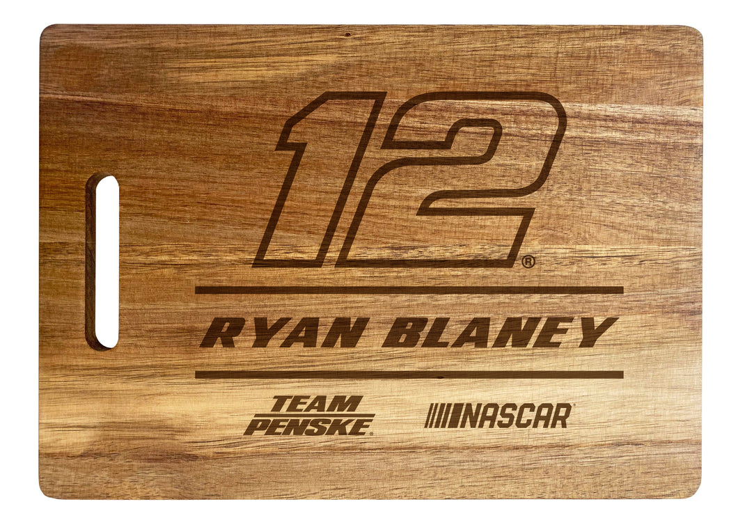 #12 Ryan Blaney NASCAR Officially Licensed Engraved Wooden Cutting Board