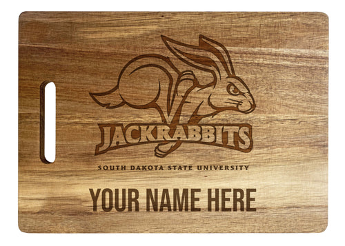 South Dakota State Jackrabbits Custom-Engraved Acacia Wood Cutting Board - Personalized 10 x 14-Inch