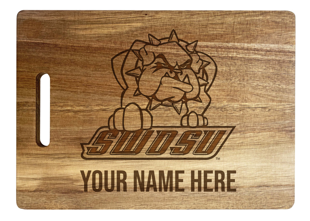 Southwestern Oklahoma State University Custom-Engraved Acacia Wood Cutting Board - Personalized 10 x 14-Inch