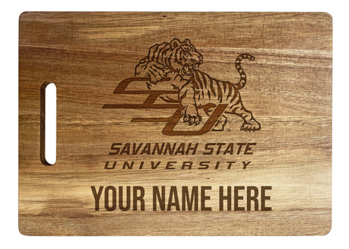 Savannah State University  Custom-Engraved Acacia Wood Cutting Board - Personalized 10 x 14-Inch