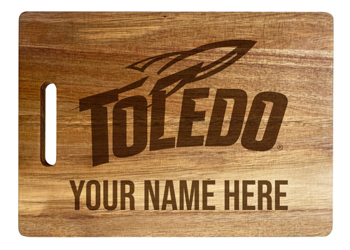Toledo Rockets Custom-Engraved Acacia Wood Cutting Board - Personalized 10 x 14-Inch