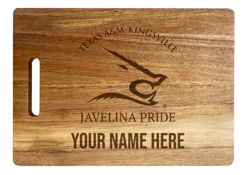 Texas A&M Kingsville Javelinas Custom-Engraved Acacia Wood Cutting Board - Personalized 10 x 14-Inch
