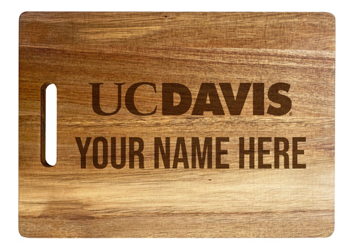 UC Davis Aggies Custom-Engraved Acacia Wood Cutting Board - Personalized 10 x 14-Inch