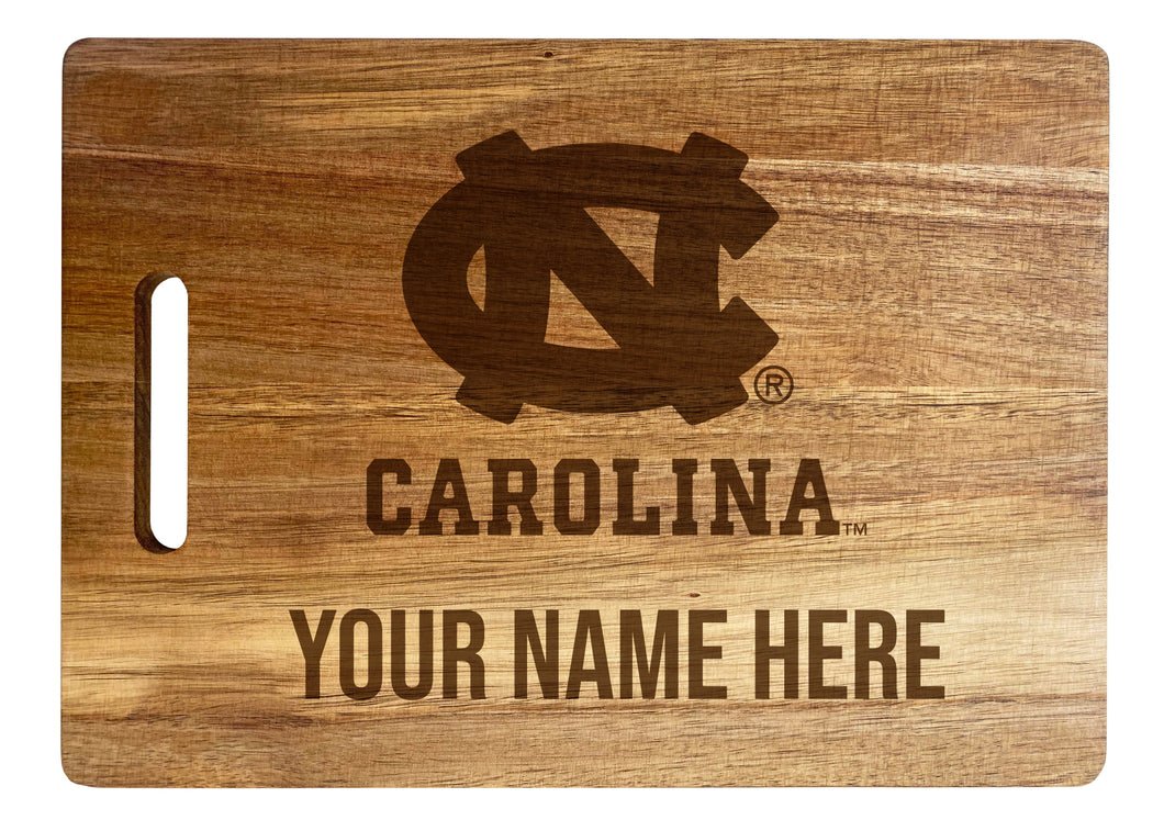 UNC Tar Heels Custom-Engraved Acacia Wood Cutting Board - Personalized 10 x 14-Inch