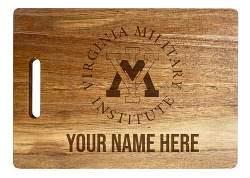 VMI Keydets Custom-Engraved Acacia Wood Cutting Board - Personalized 10 x 14-Inch
