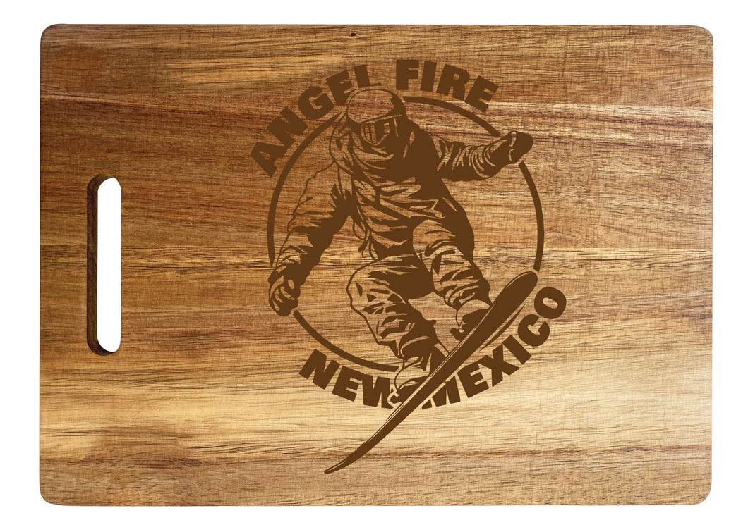 Angel Fire New Mexico Souvenir  Wooden Cutting Board 10 x 14