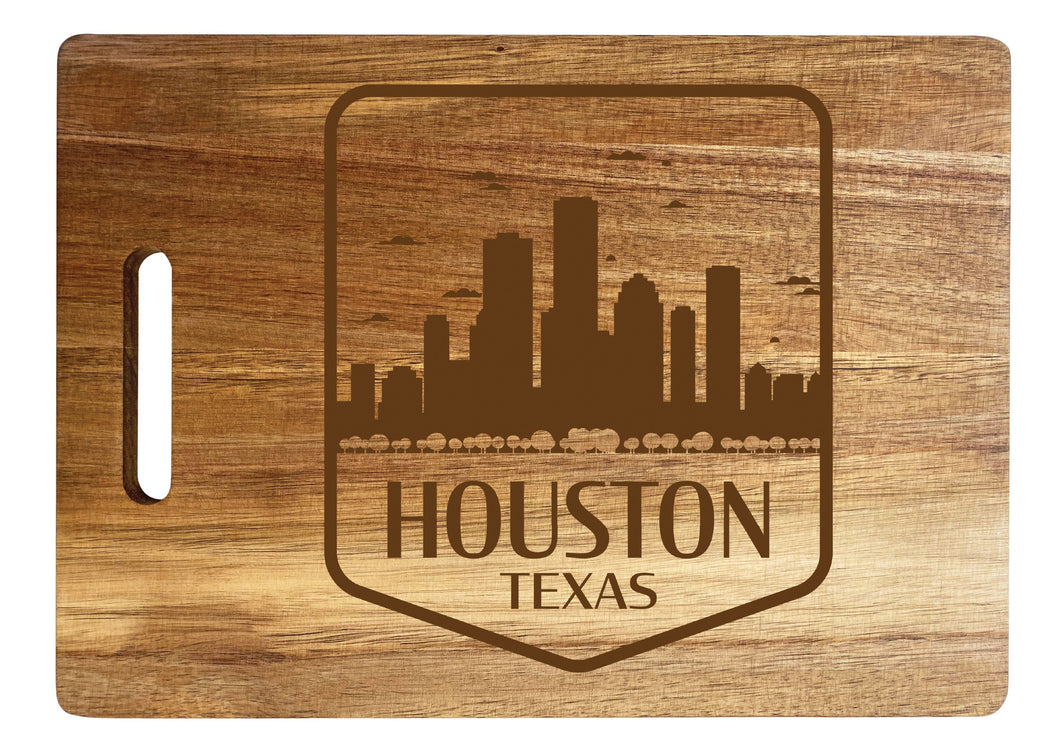 Houston Texas Souvenir  Wooden Cutting Board 10 x 14