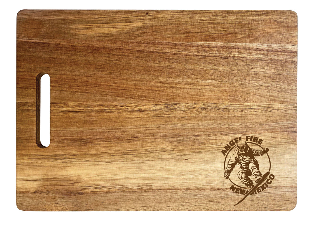 Angel Fire New Mexico Souvenir  Wooden Cutting Board 10 x 14