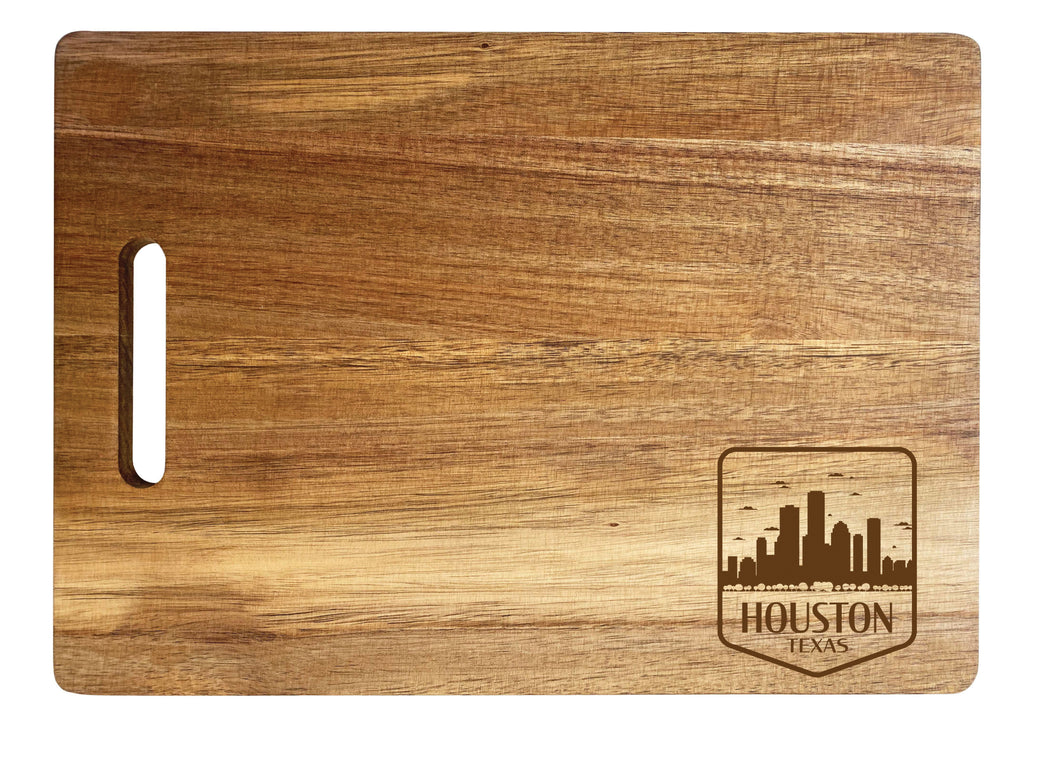 Houston Texas Souvenir  Wooden Cutting Board 10 x 14