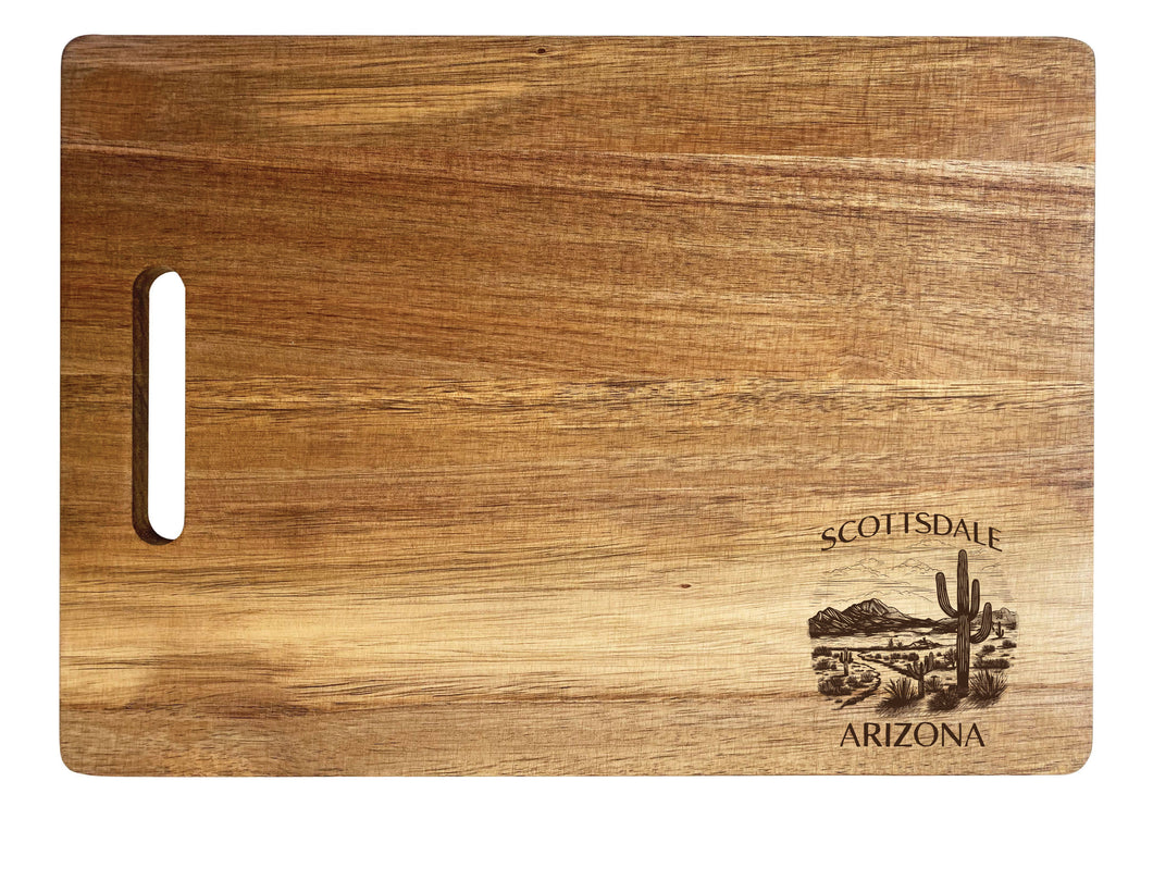 Scottsdale Arizona Souvenir  Wooden Cutting Board 10 x 14