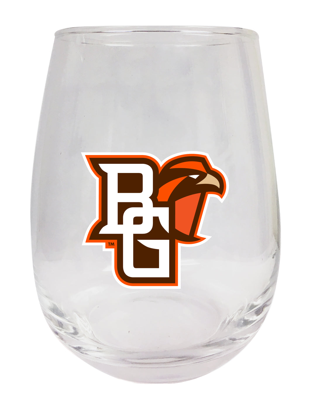 Bowling Green Falcons 9 oz Stemless Wine Glass