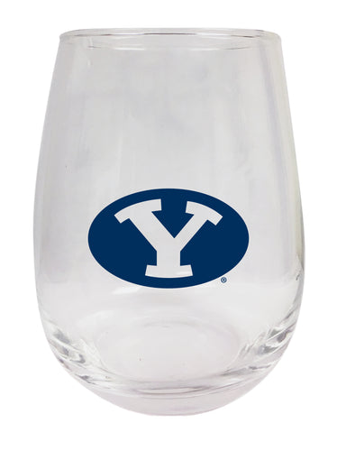 Brigham Young Cougars Stemless Wine Glass - 9 oz. | Officially Licensed NCAA Merchandise