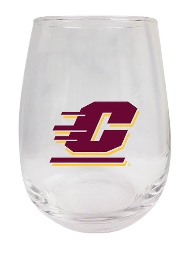 Central Michigan University Stemless Wine Glass - 9 oz. | Officially Licensed NCAA Merchandise