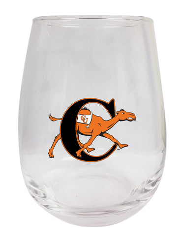 Campbell University Fighting Camels Stemless Wine Glass - 9 oz. | Officially Licensed NCAA Merchandise