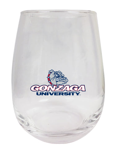 Gonzaga Bulldogs Stemless Wine Glass - 9 oz. | Officially Licensed NCAA Merchandise