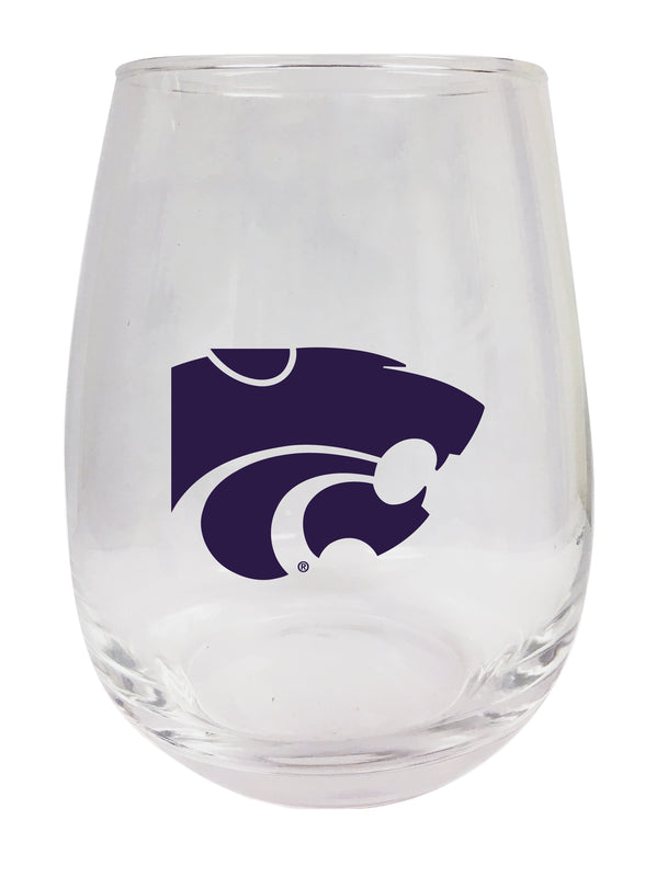 Kansas State Wildcats Stemless Wine Glass - 15 oz. | Officially Licensed NCAA Merchandise