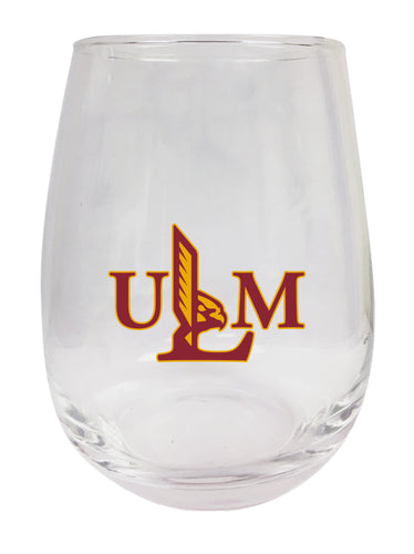 University of Louisiana Monroe Stemless Wine Glass - 15 oz. | Officially Licensed NCAA Merchandise