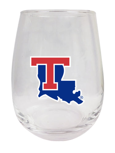 Louisiana Tech Bulldogs Stemless Wine Glass - 9 oz. | Officially Licensed NCAA Merchandise