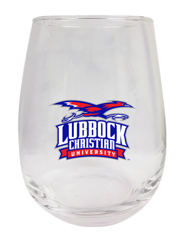 Lubbock Christian University Chaparral Stemless Wine Glass - 15 oz. | Officially Licensed NCAA Merchandise