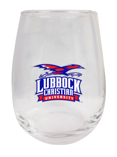 Lubbock Christian University Chaparral Stemless Wine Glass - 9 oz. | Officially Licensed NCAA Merchandise