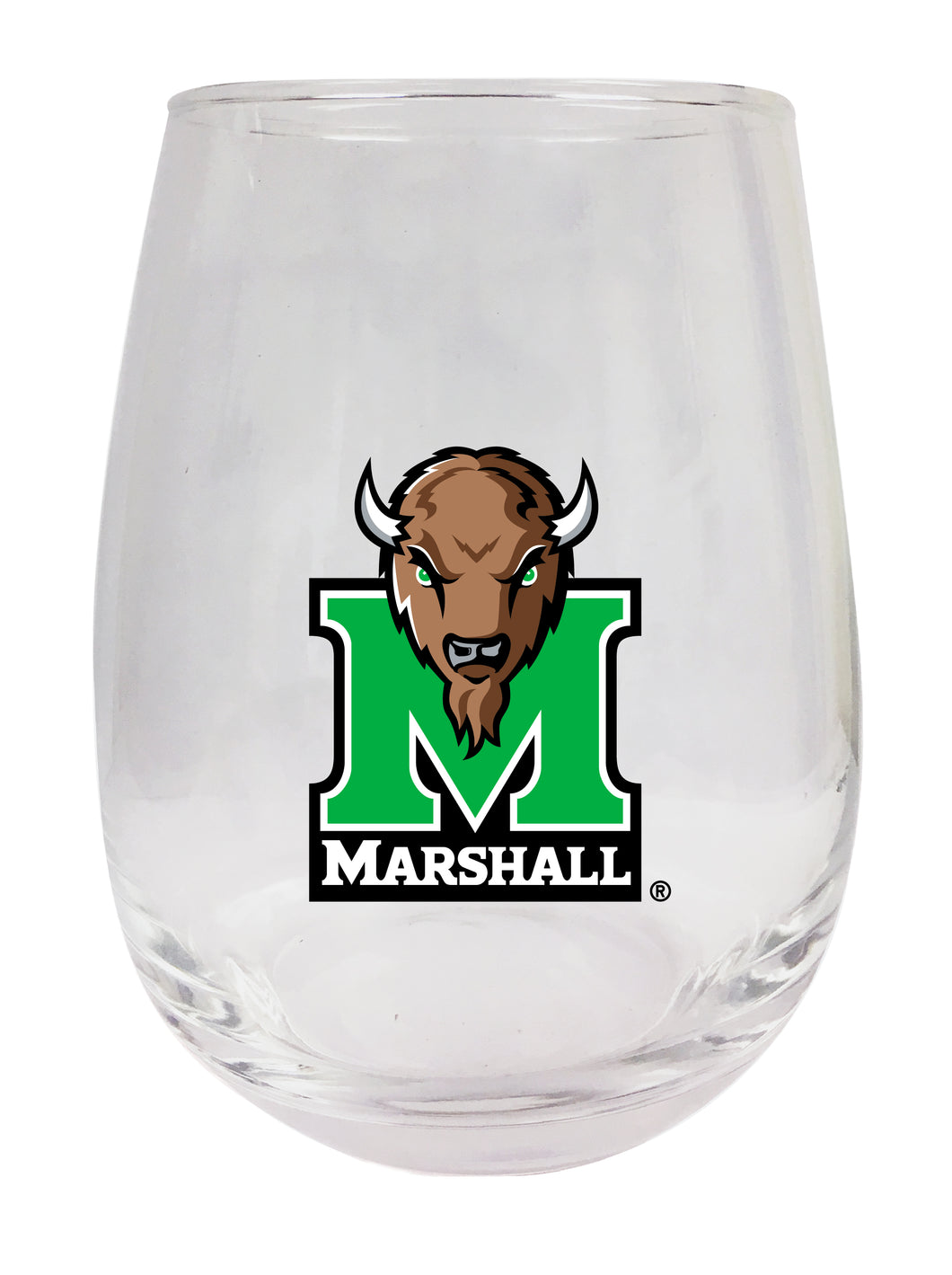 Marshall Thundering Herd Stemless Wine Glass - 9 oz. | Officially Licensed NCAA Merchandise