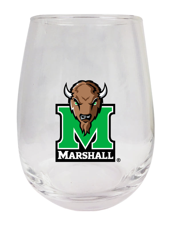 Marshall Thundering Herd Stemless Wine Glass - 15 oz. | Officially Licensed NCAA Merchandise