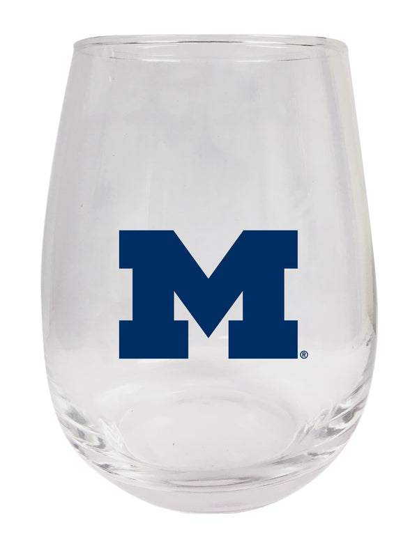 Michigan Wolverines Stemless Wine Glass - 15 oz. | Officially Licensed NCAA Merchandise