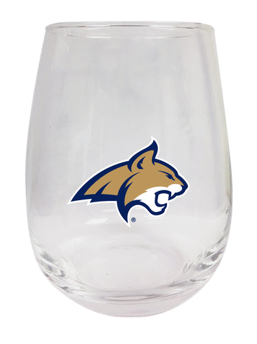 Montana State Bobcats Stemless Wine Glass - 15 oz. | Officially Licensed NCAA Merchandise