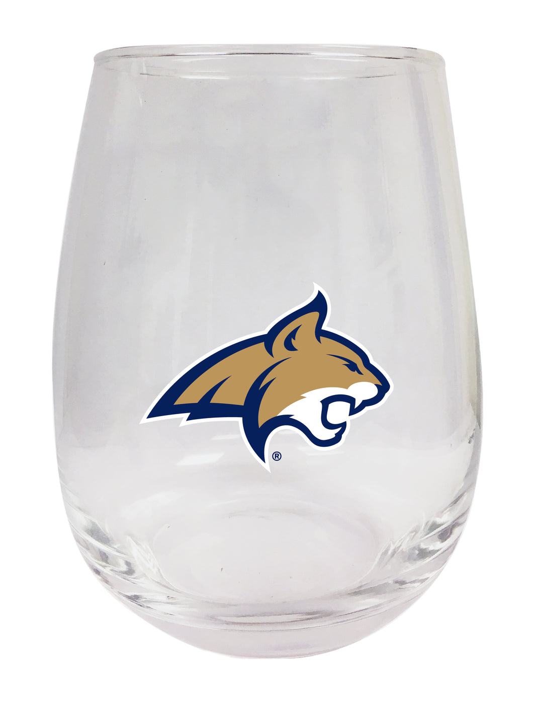 Montana State Bobcats Stemless Wine Glass - 15 oz. | Officially Licensed NCAA Merchandise