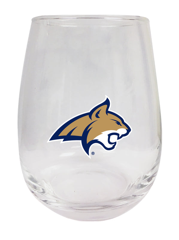 Montana State Bobcats Stemless Wine Glass - 15 oz. | Officially Licensed NCAA Merchandise