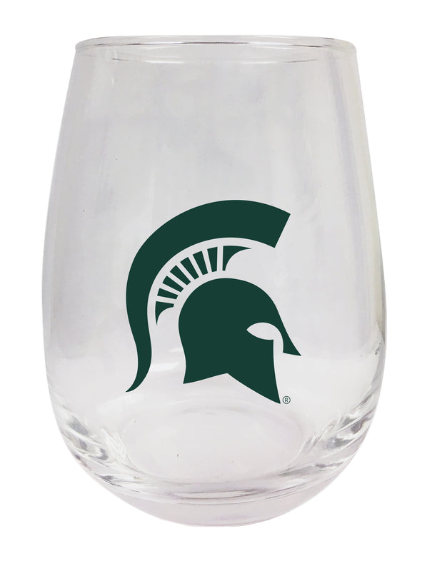 Michigan State Spartans Stemless Wine Glass - 15 oz. | Officially Licensed NCAA Merchandise