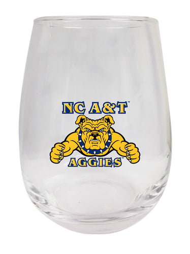 North Carolina A&T State Aggies Stemless Wine Glass - 15 oz. | Officially Licensed NCAA Merchandise