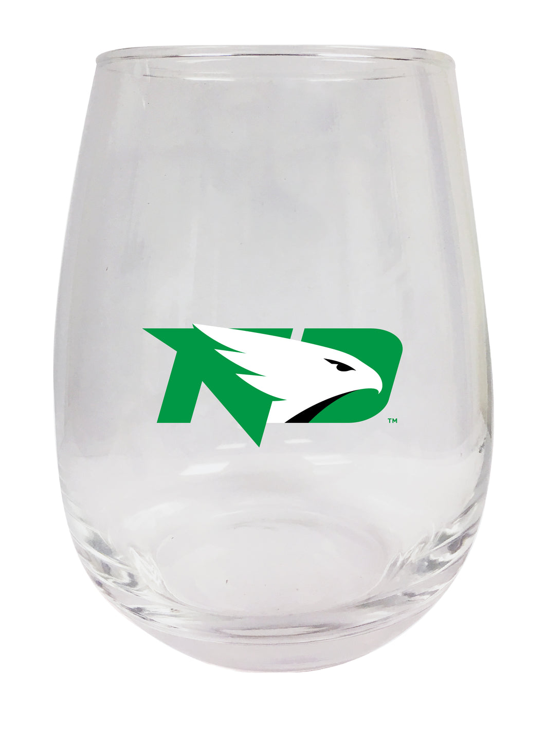North Dakota Fighting Hawks Stemless Wine Glass - 9 oz. | Officially Licensed NCAA Merchandise