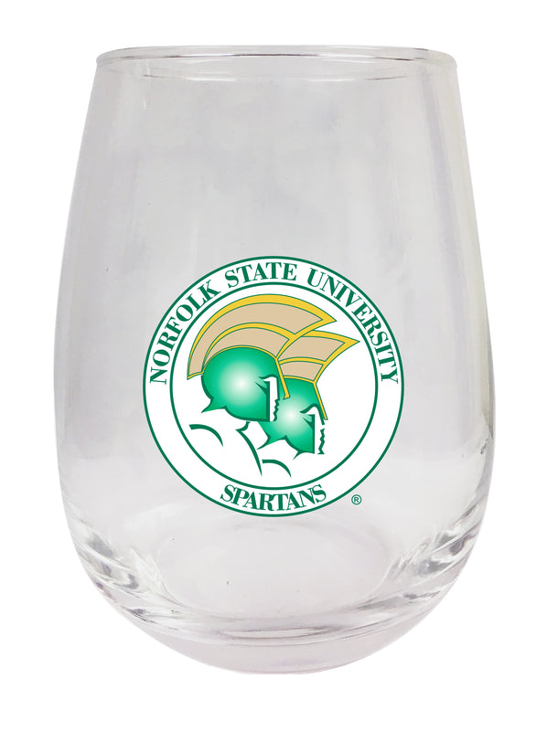 Norfolk State University Stemless Wine Glass - 15 oz. | Officially Licensed NCAA Merchandise
