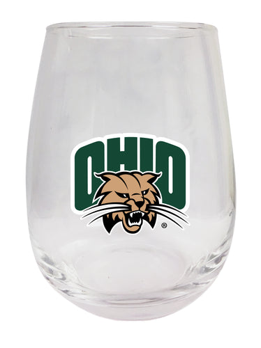 Ohio University Stemless Wine Glass - 15 oz. | Officially Licensed NCAA Merchandise