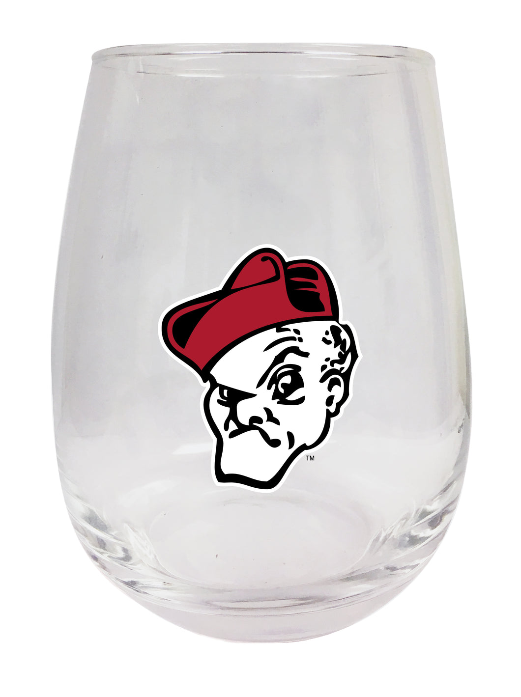 Ohio Wesleyan University Stemless Wine Glass - 9 oz. | Officially Licensed NCAA Merchandise