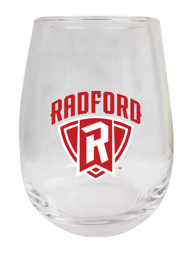 Radford University Highlanders Stemless Wine Glass - 15 oz. | Officially Licensed NCAA Merchandise