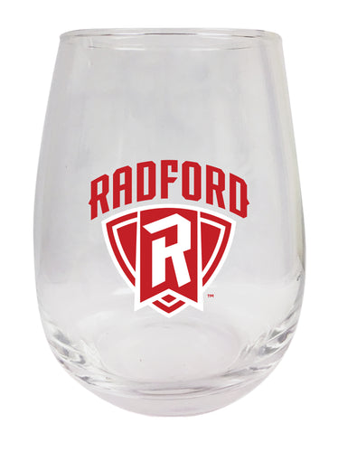 Radford University Highlanders Stemless Wine Glass - 9 oz. | Officially Licensed NCAA Merchandise