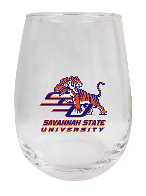 Savannah State University Stemless Wine Glass - 15 oz. | Officially Licensed NCAA Merchandise