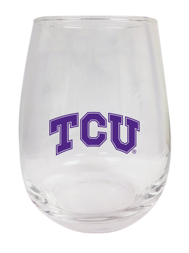 Texas Christian University Stemless Wine Glass - 9 oz. | Officially Licensed NCAA Merchandise