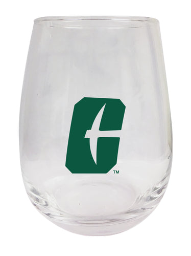 North Carolina Charlotte Forty-Niners Stemless Wine Glass - 9 oz. | Officially Licensed NCAA Merchandise