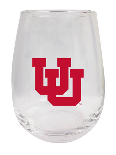 Utah Utes Stemless Wine Glass - 15 oz. | Officially Licensed NCAA Merchandise