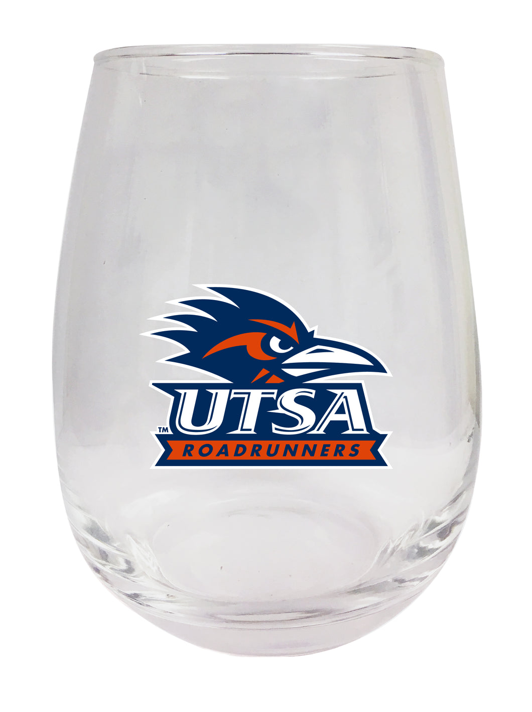 UTSA Road Runners Stemless Wine Glass - 9 oz. | Officially Licensed NCAA Merchandise