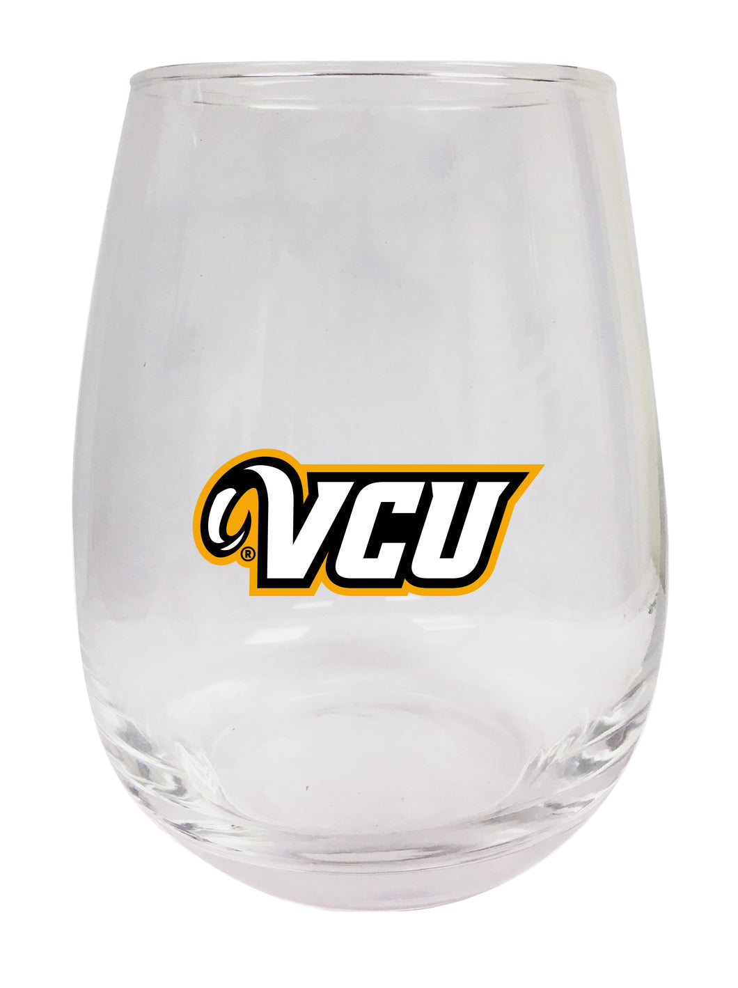 Virginia Commonwealth Stemless Wine Glass - 15 oz. | Officially Licensed NCAA Merchandise